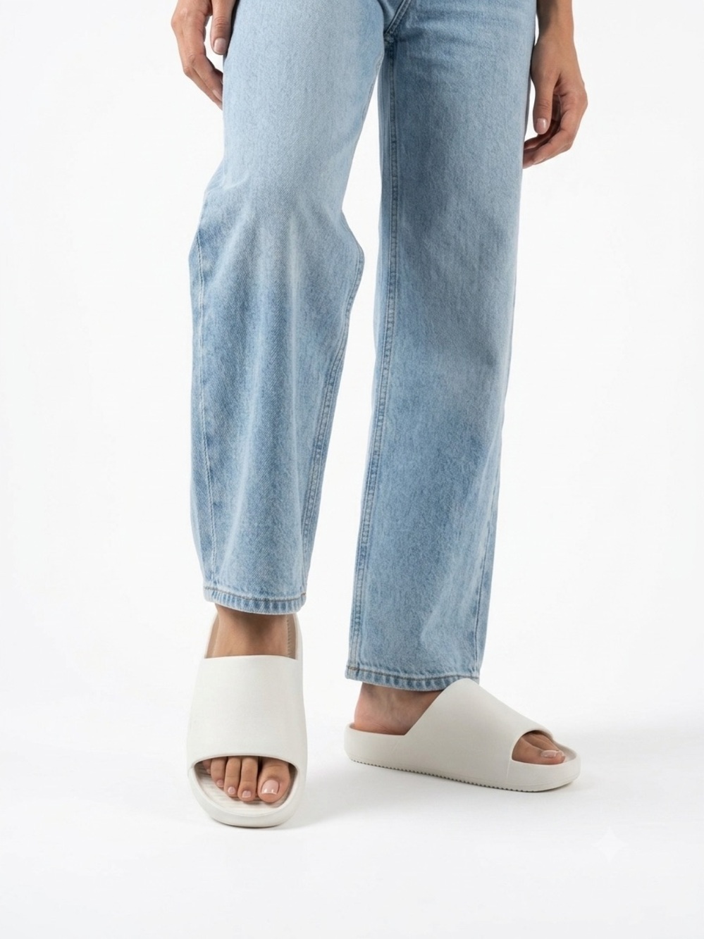NWT Women's Nike Calm Slide - Sail (White) - Size 10
